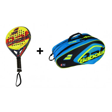 Pack Padel BABOLAT - Raquette Defiance Gris /...