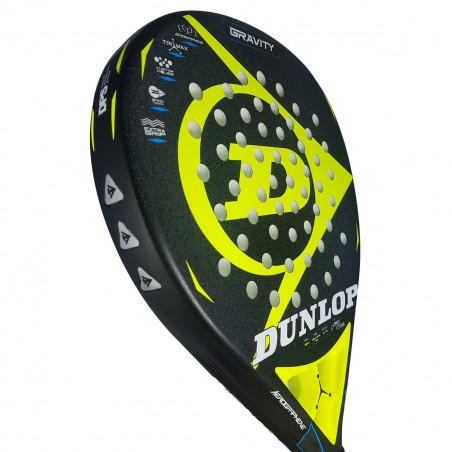 Raquette Padel DUNLOP Gravity Noir / Jaune 2019