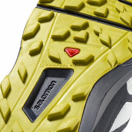 Chaussures Running SALOMON Homme Sense Ride 2 Blanc / Bleu PE 2019