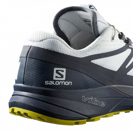 Chaussures Running SALOMON Homme Sense Ride2 Blanc / Bleu PE 2019