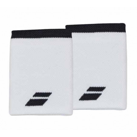 Poignet Eponge BABOLAT Logo Jumbo Blanc / Noir 2019