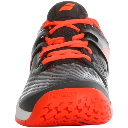 Chaussures BABOLAT Garçon CUD Propulse All Court Junior Gris / Fluo AH 2019