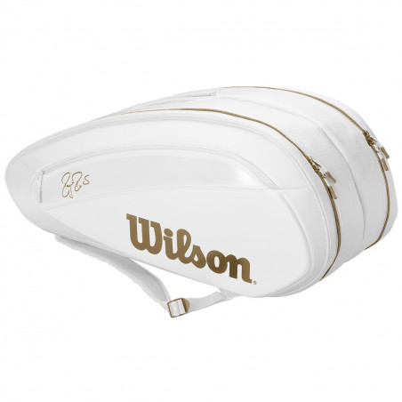 Thermo-Bag WILSON  Federer DNA 12 Pack Blanc / Or AH 2019