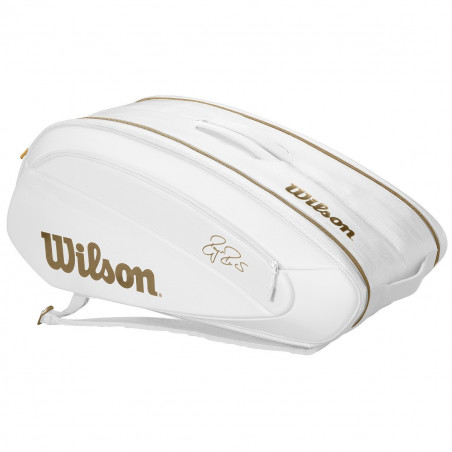 Thermo-Bag WILSON  Federer DNA 12 Pack Blanc / Or AH 2019