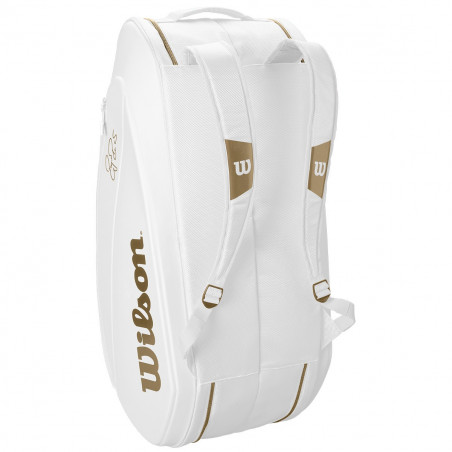 Thermo-Bag WILSON  Federer DNA 12 Pack Blanc / Or AH 2019