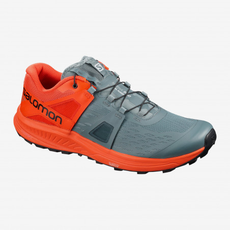 Chaussures Running SALOMON Homme Ultra Pro Gris / Orange PE 2020