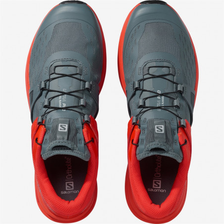 Chaussures Running SALOMON Homme Ultra Pro Gris / Orange PE 2020