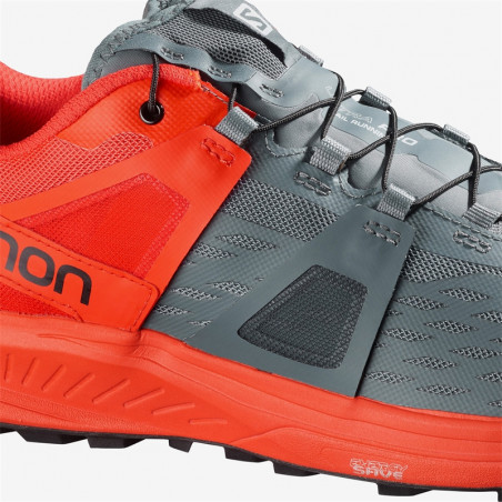 Chaussures Running SALOMON Homme Ultra Pro Gris / Orange PE 2020