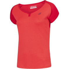 T-Shirt BABOLAT Fille PLAY Cap Sleeve Rouge 2020
