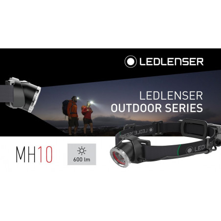 Frontale LED LENSER MH10 Noir Rechargeable PE 2020