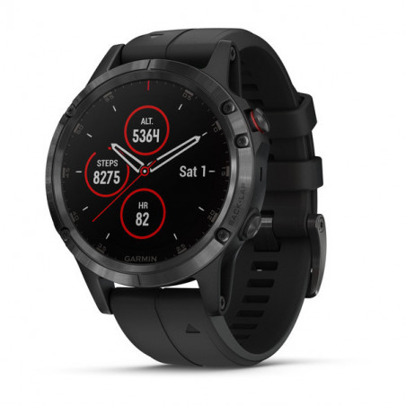 Montre GARMIN Fenix 5Plus Gray Sapphire Edition Noire PE 2018