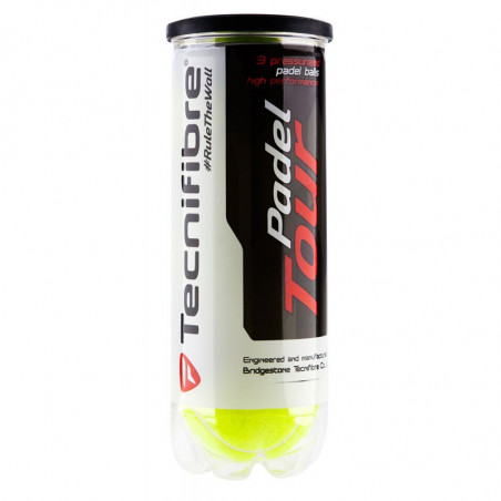Tube de 3 balles Padel TECNIFIBRE Tour 