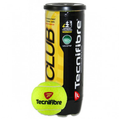 Tube de 3 balles TECNIFIBRE Club