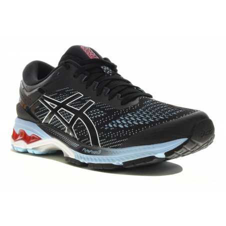 Chaussures Running ASICS Femme GEL-KAYANO 26 Noir / Bleu AH 2019