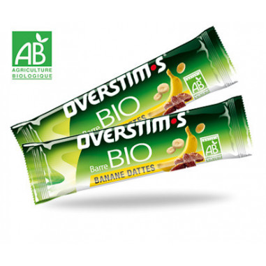 Barres BIO OVERSTIM Bananes Dattes 22g