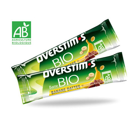 Barres BIO OVERSTIM Bananes Dattes 22g