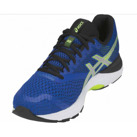 Chaussures Running ASICS Homme GEL-PULSE 10 Bleu / Jaune PE 2019