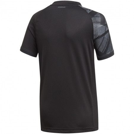 T-Shirt ADIDAS Garçon FLIFT Tee Junior Noir / Rouge AH 2020