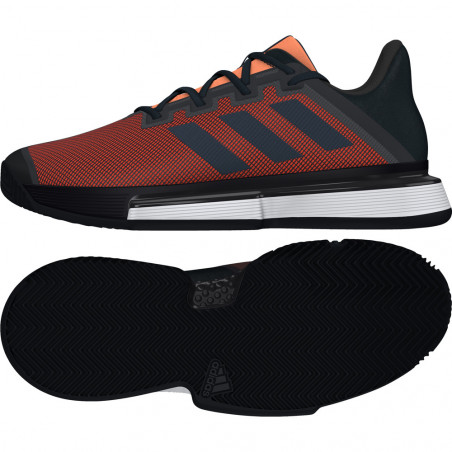 Chaussures ADIDAS Homme SoleMatch Bounce Noir / Orange AH 2019