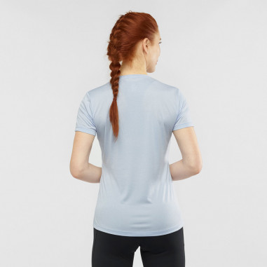T-Shirt Running SALOMON Femme AGILE SS Tee Bleu...